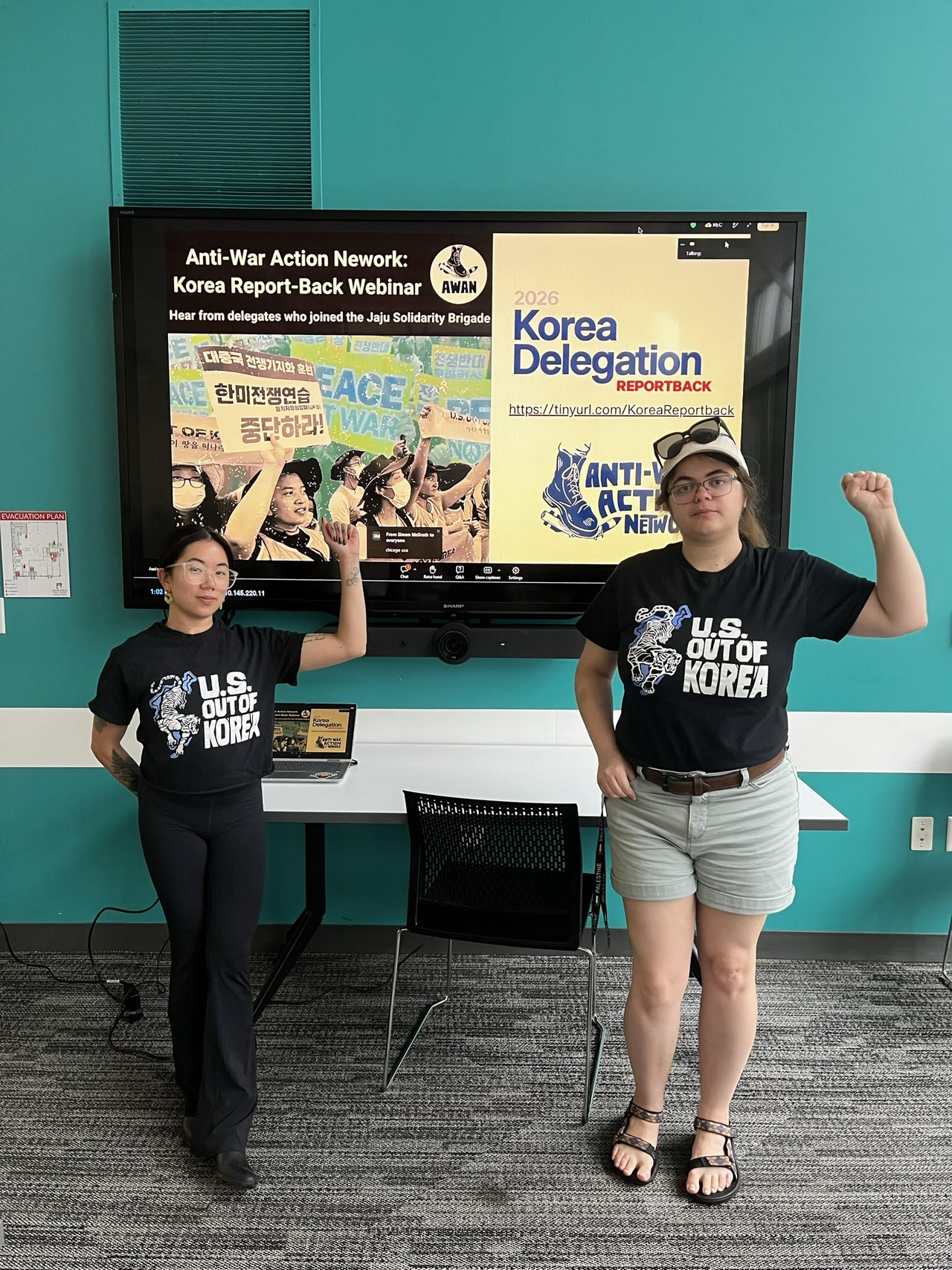 Milwaukee watch party for AWAN webinar on Korea. 
