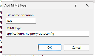 Adding a MIME type