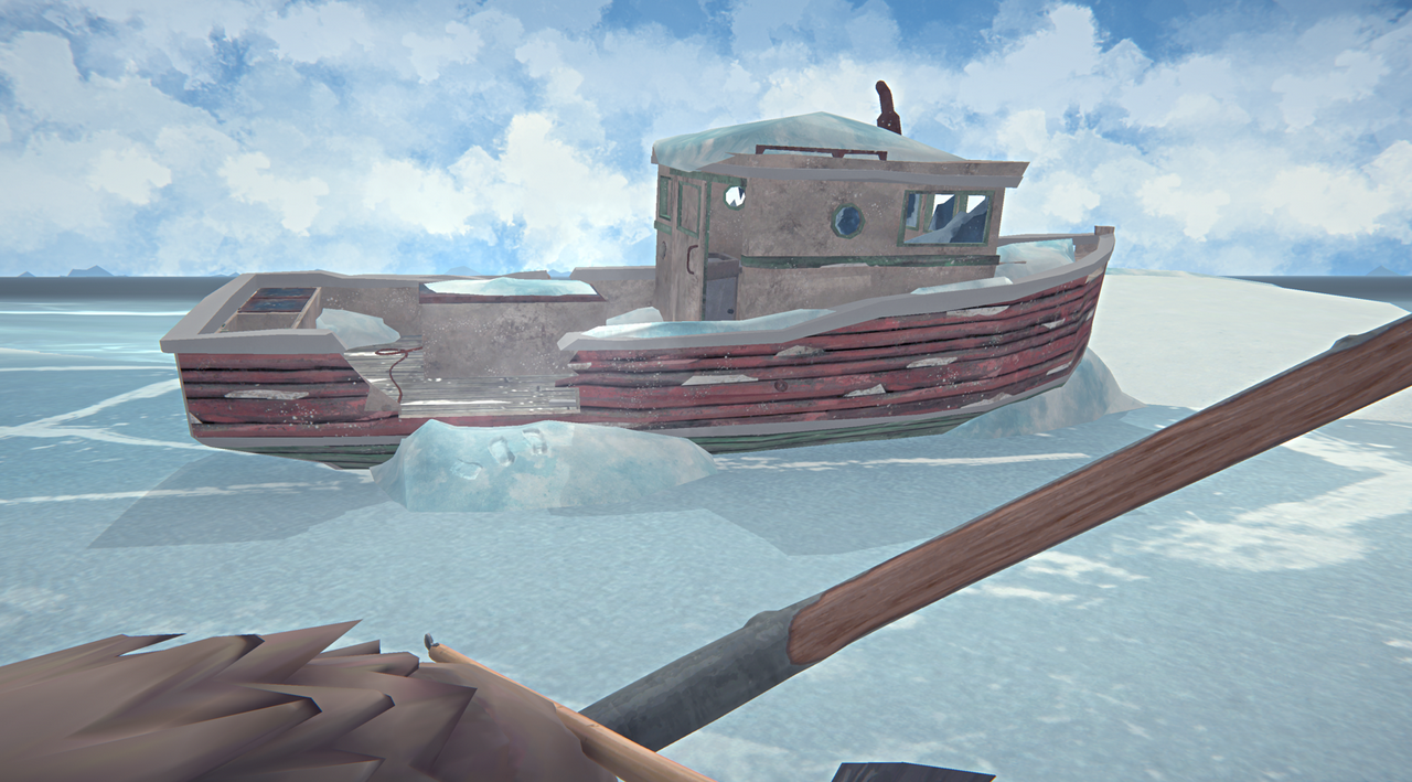 The Long Dark 500 days - Crumbling Highway coastline, shipwrecked boat 1