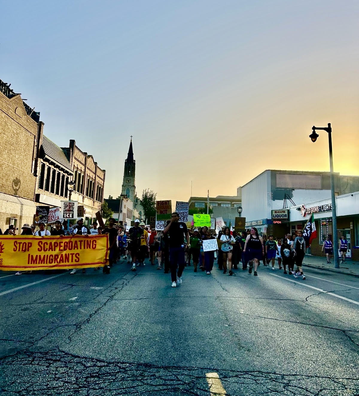 March in Milwaukee against ICE. | Fight Back! News March in Milwaukee against ICE.