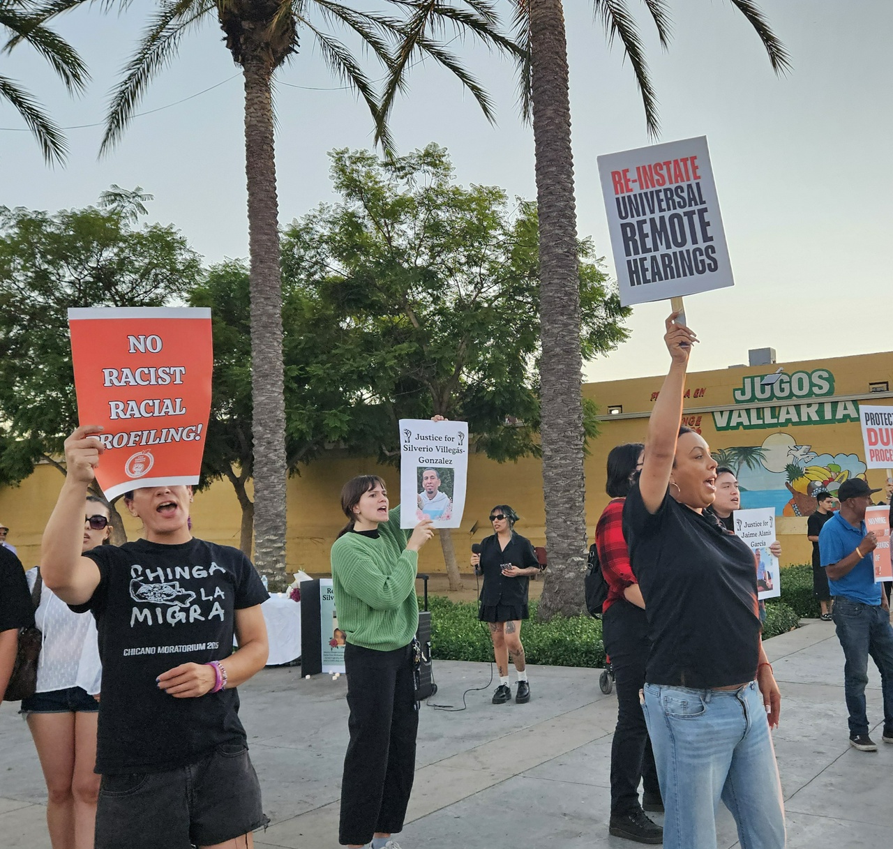 Santa Ana protest against ICE, mass deportations.
