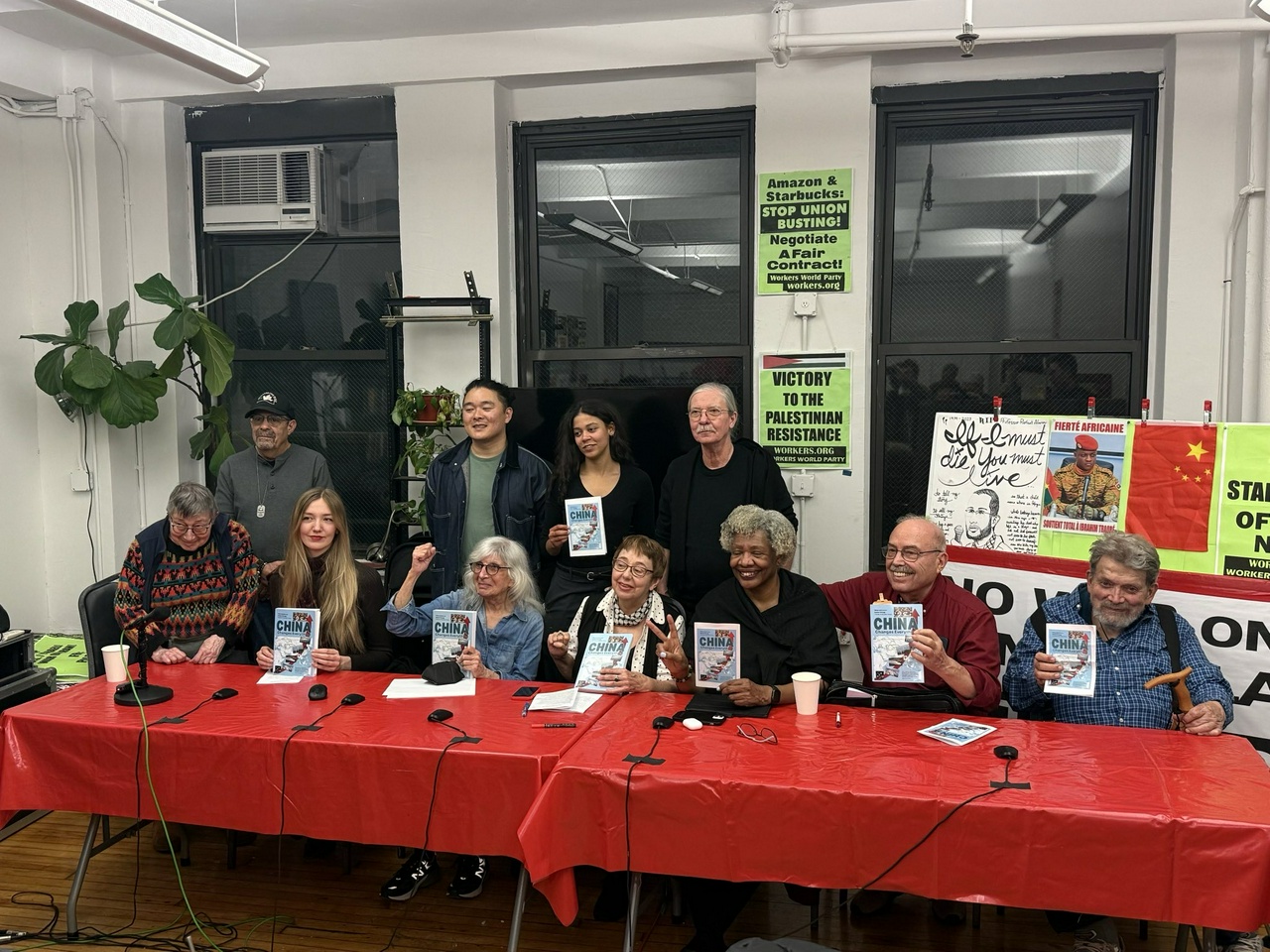 Some of the co-authors of China Changes Everything at New York City book launch.