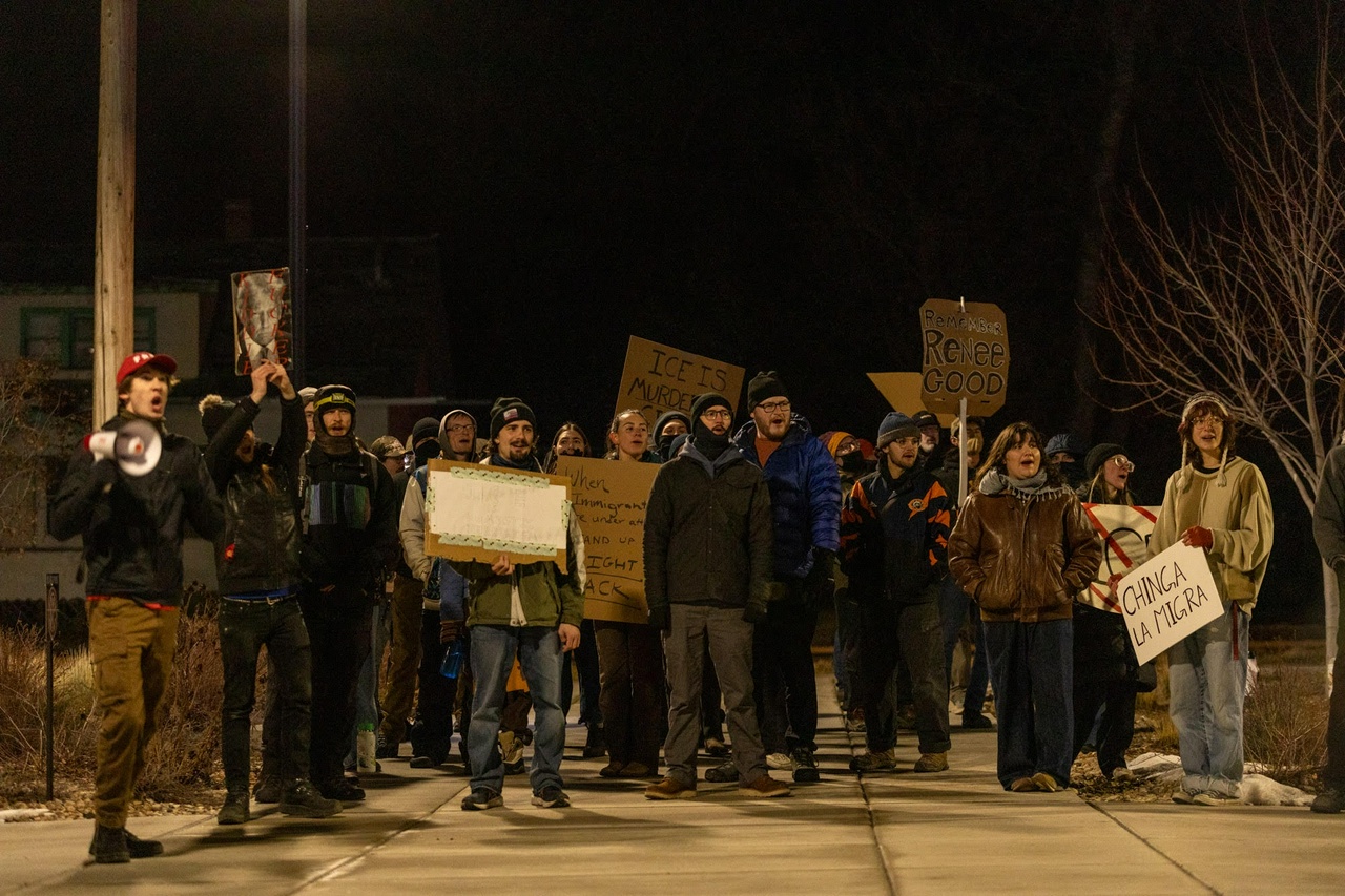 Bozeman, Montana protest following the ICE murder of Renee Good. | RC Cone - @rccone.me on BlueSky