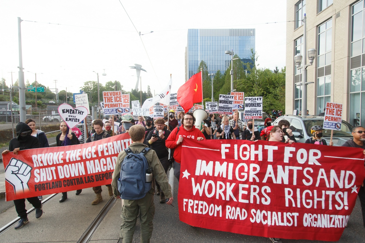 International Workers Day in Portland, Oregon.