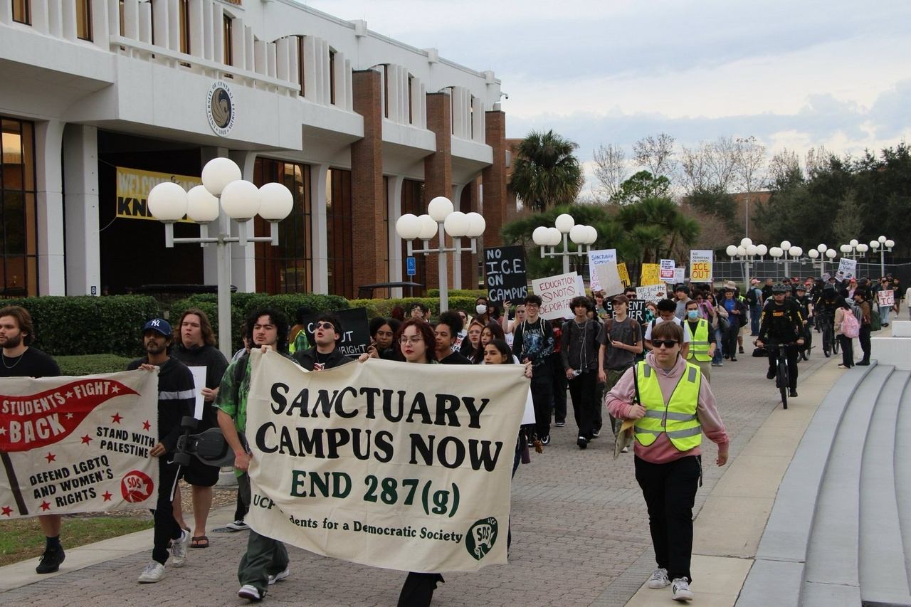 UCF students demand a sanctuary campus.