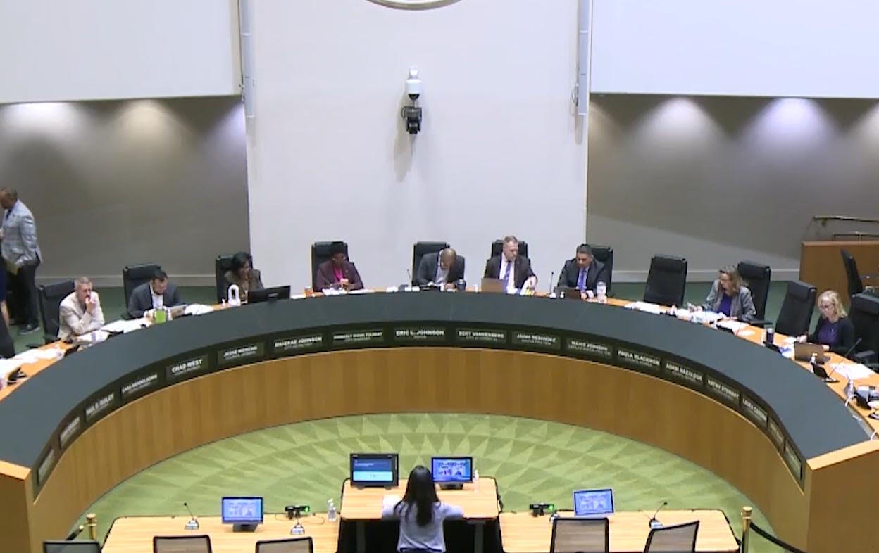 Dallas, Texas city council meeting. | Fight Back! News A city council meeting.