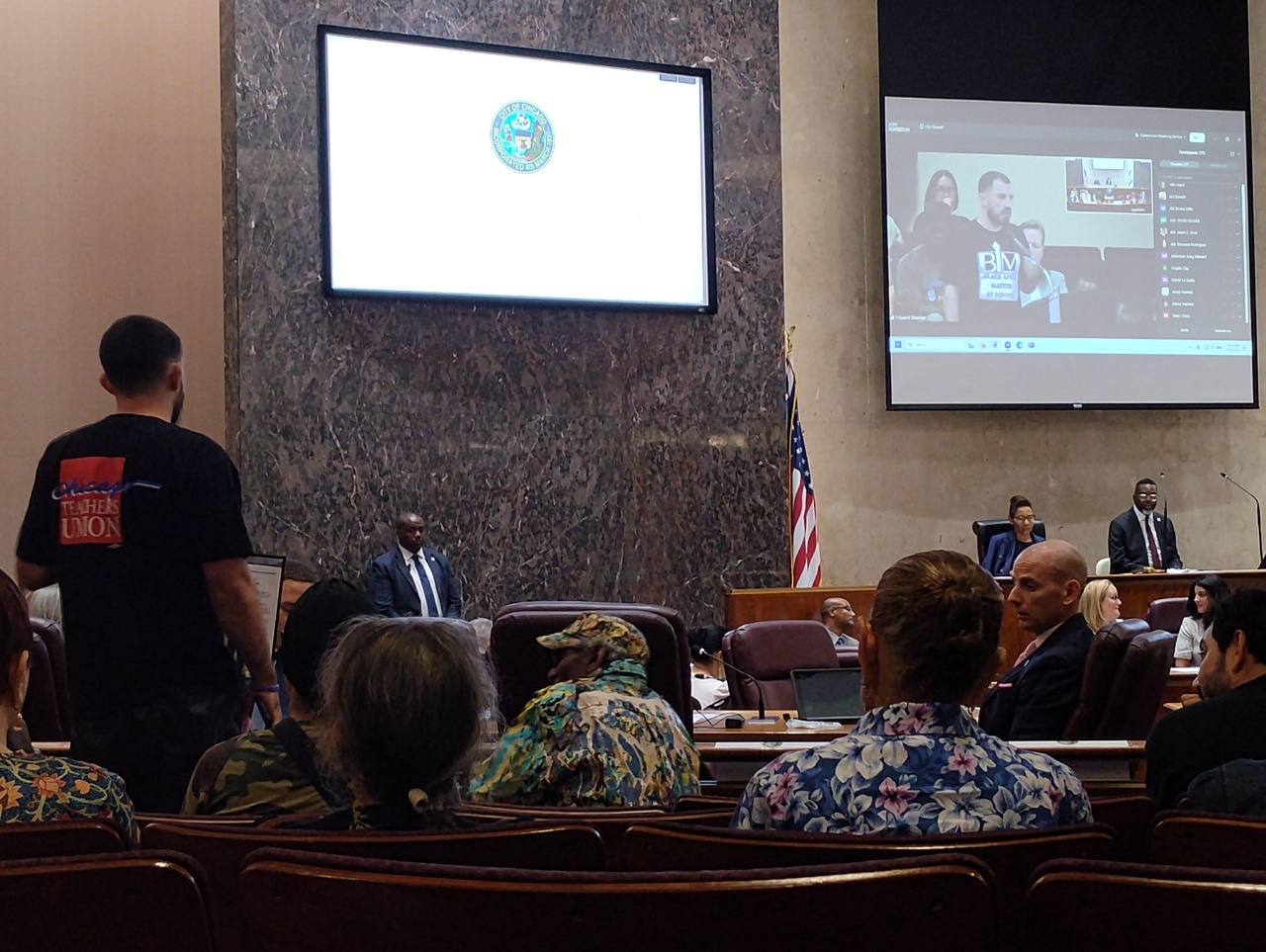 Chicago city council votes against placing progressive referendum issues on upcoming ballot.