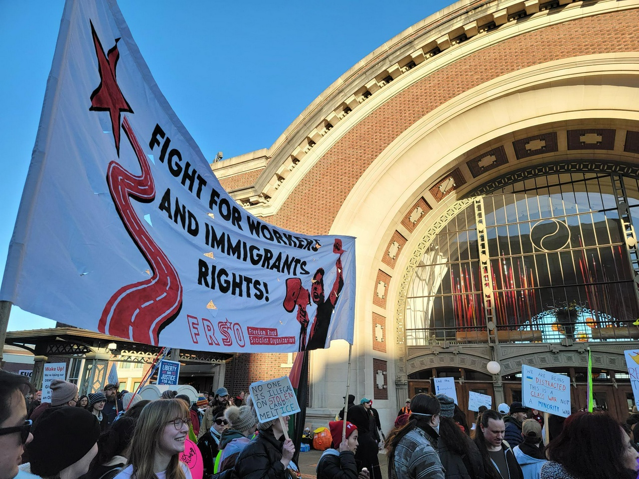 Tacoma, Washington march for immigrants and workers rights. | Fight Back! News Tacoma, Washington march for immigrants and workers rights.