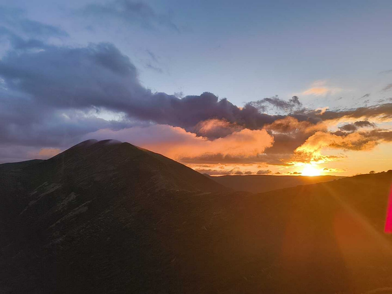 Sunrise over Mount Feathertop, Victoria, Australia