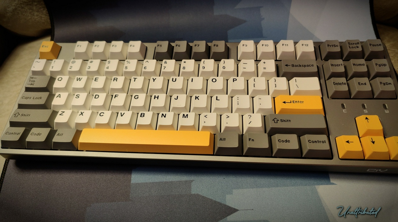 The CIY TKL Keyboard with custom keycaps installed. (Photo: Unattributed, License: CC BY-NC-SA 4.0)