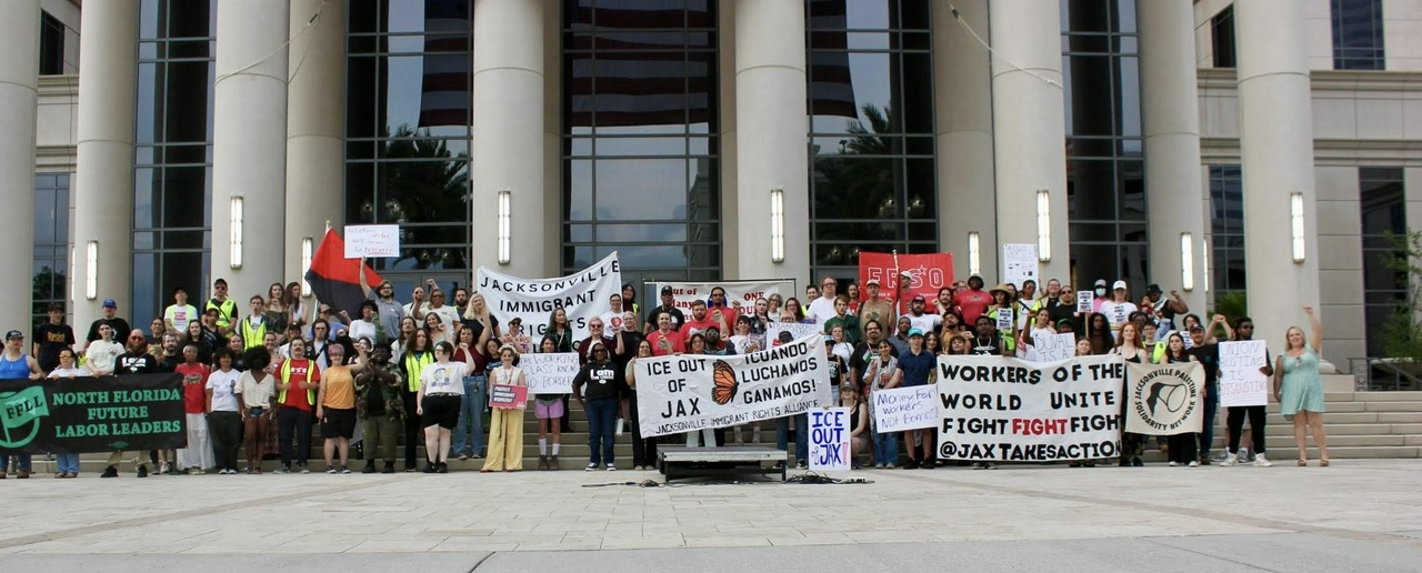 International Workers Day celebrated in Jacksonville, Florida.