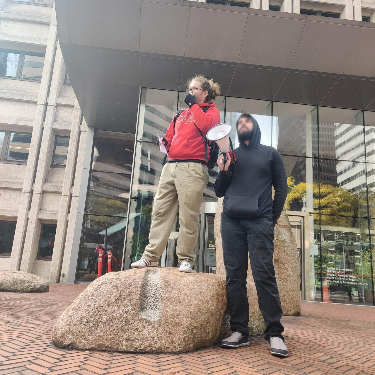 Seattle protest calls for an end to U.S. attacks on Venezuela.