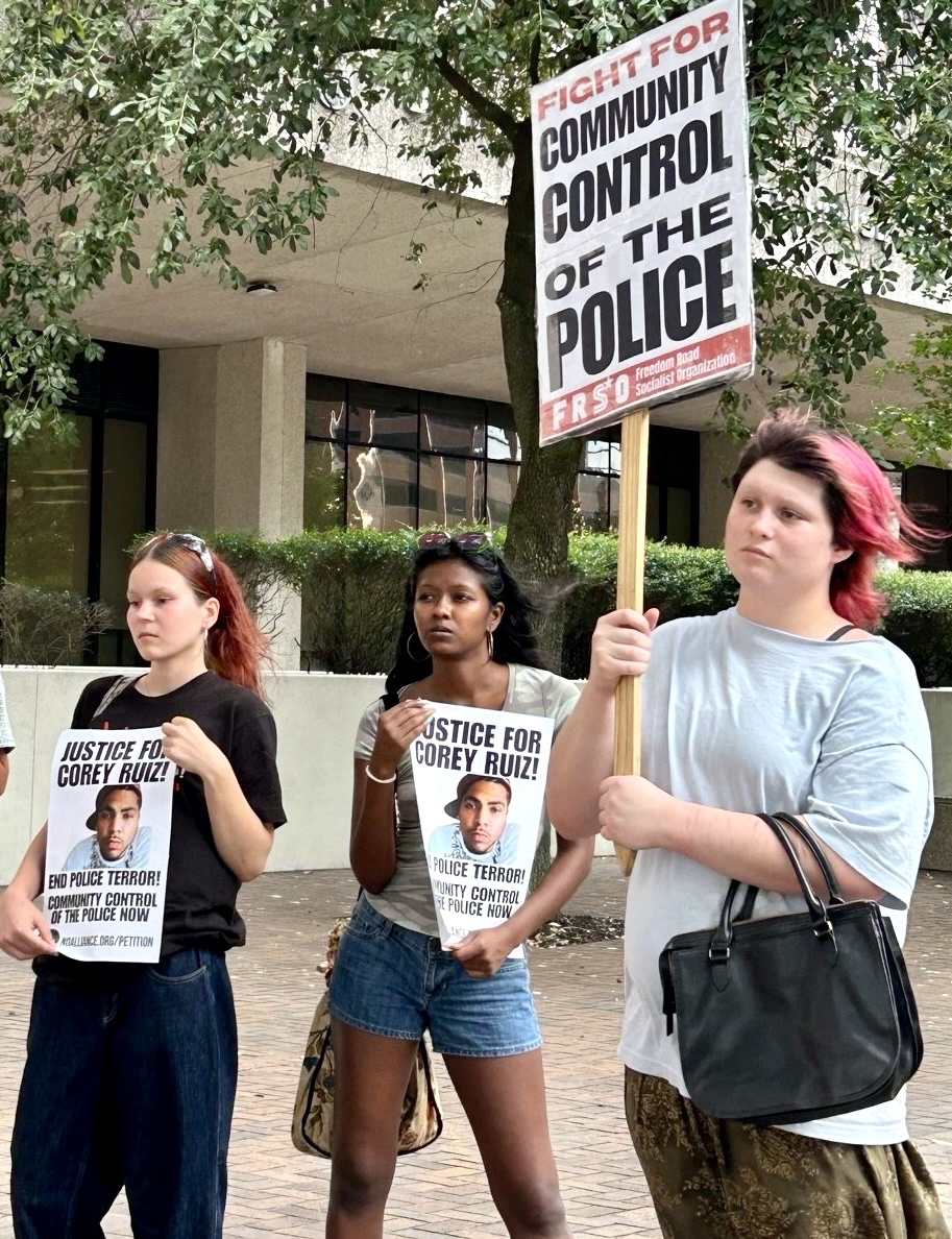 New Orleans protest demands justice for Corey Ruiz. | Fight Back! News