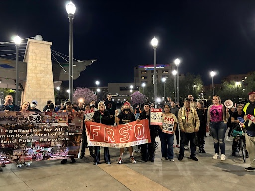 Protest against ICE kidnappings in Boyle Heights.