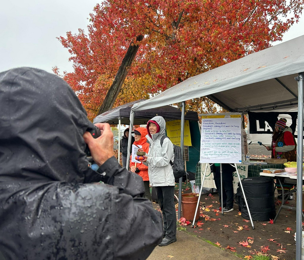  Tacoma protest demands shutdown ofNorthwest Detention Center \[NWDC\].