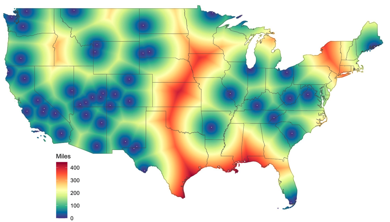 park heat map