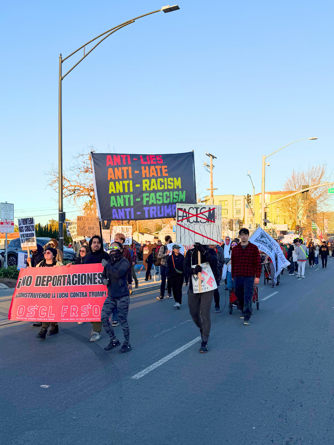 Protest in San Jose, California after  the ICE murder of Alex Pretti.