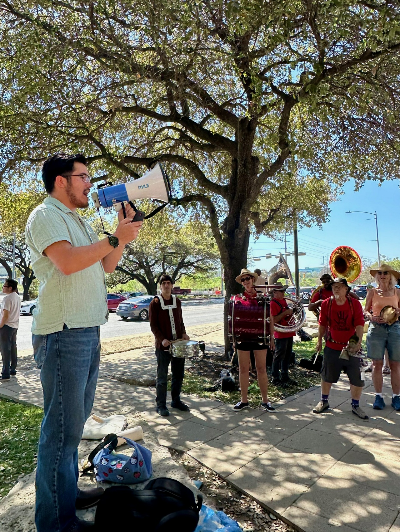Austin, TX protest against police collaboration with ICE.