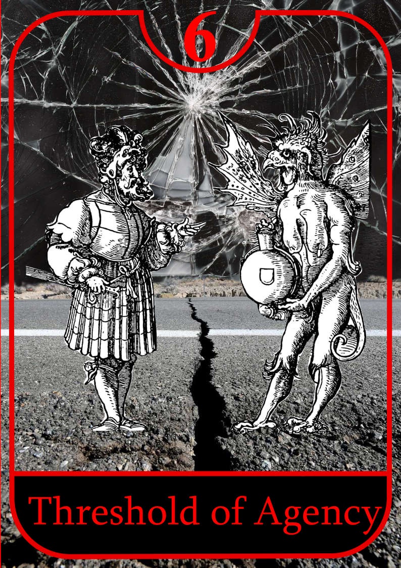 Threshold of Agency - from a tarot I made, exploring the 8-Circuit Mind model
