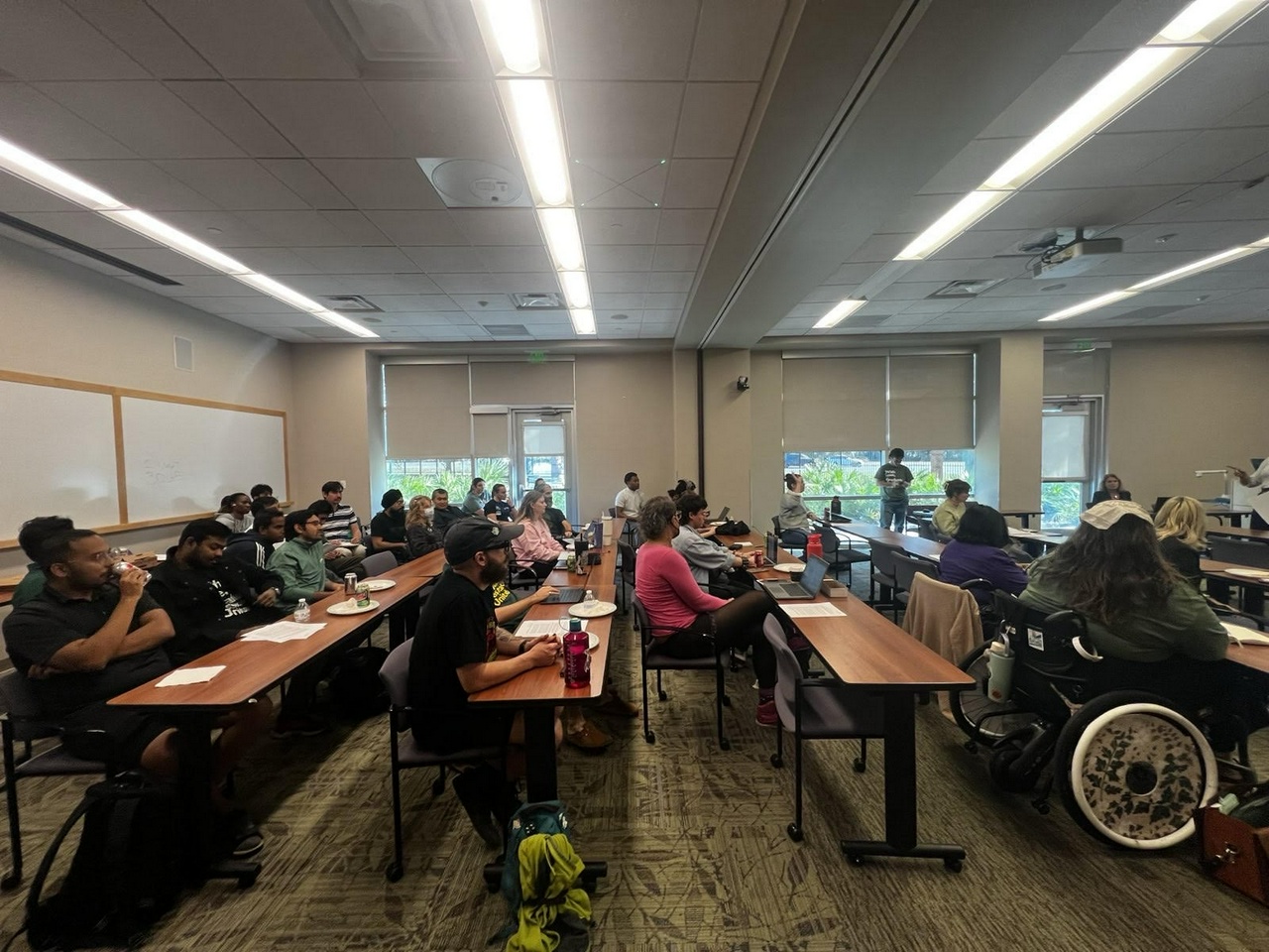 Graduate Assistants and supporters attending the bargaining session | Fight Back! News Graduate Assistants and supporters attending the bargaining session