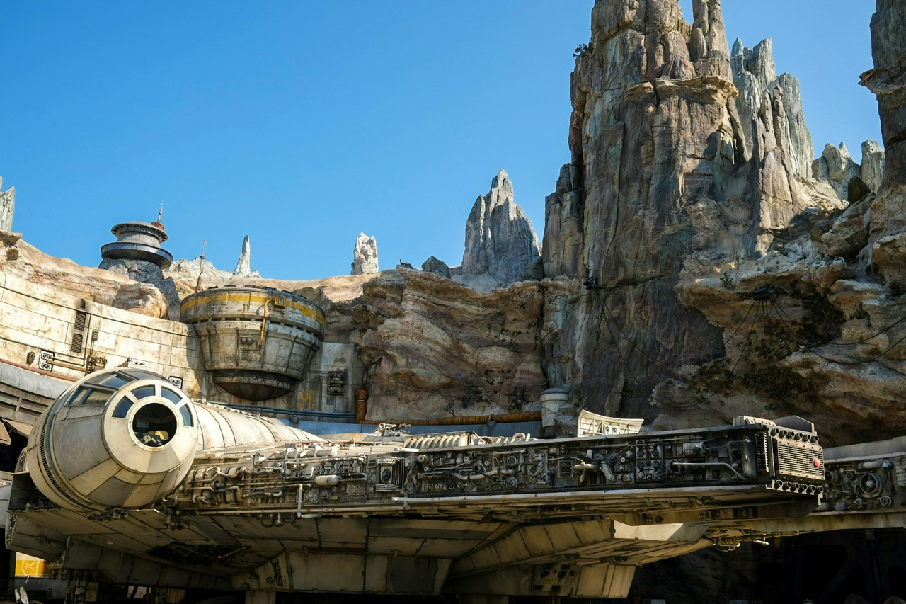 photo of Millennium Falcon from Galaxy's Edge by Steven Beyer, via Unsplash