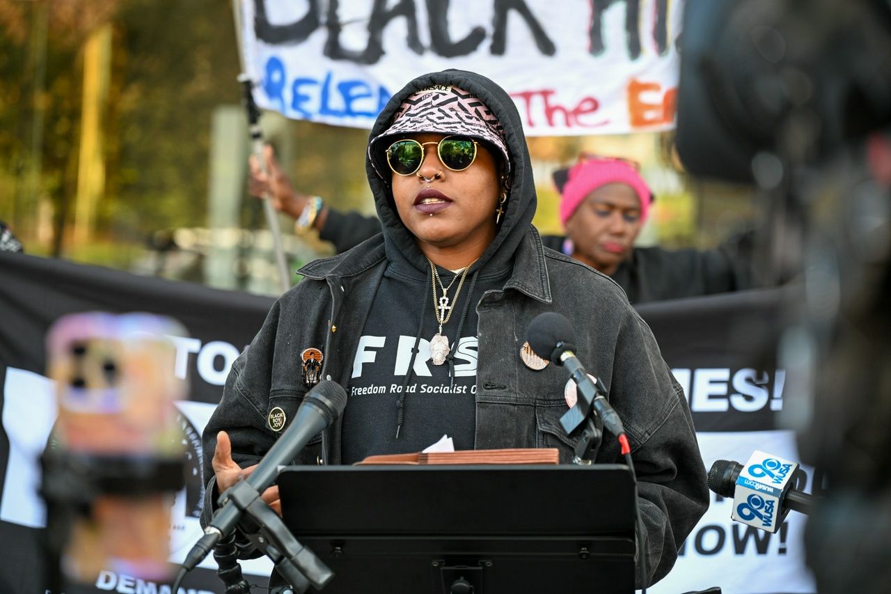 DC press conference federal law enforcement shooting Black man and police cover up. | Fight Back! News DC press conference federal law enforcement shooting Black man and police cover up.