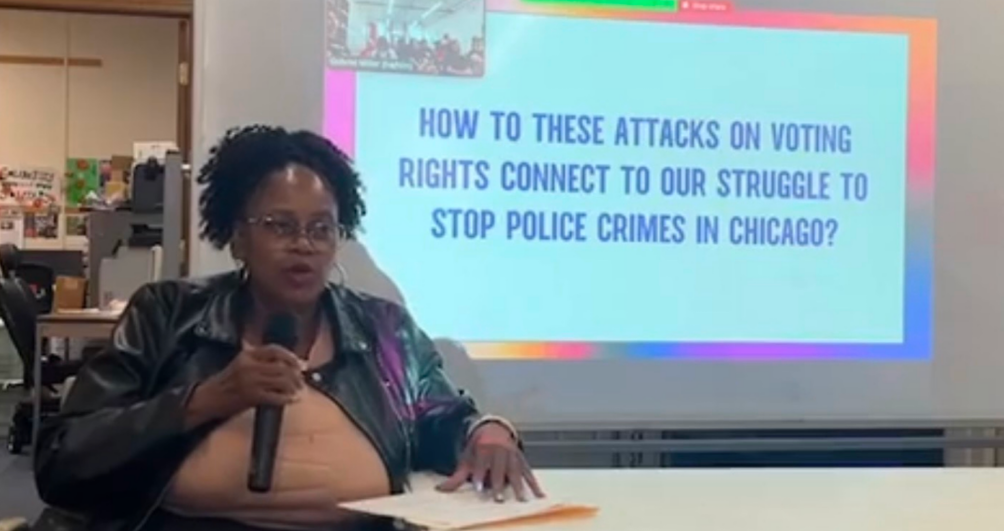 FRSO forum on Black liberation and the fight for voting rights.