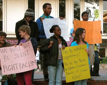 Students Protest Virgil Goode and Youth for Western Civilization