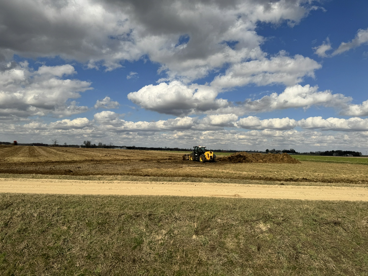 Polish countryside, from the café car window.
