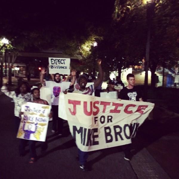 Jacksonville protesters demand justice for Michael Brown