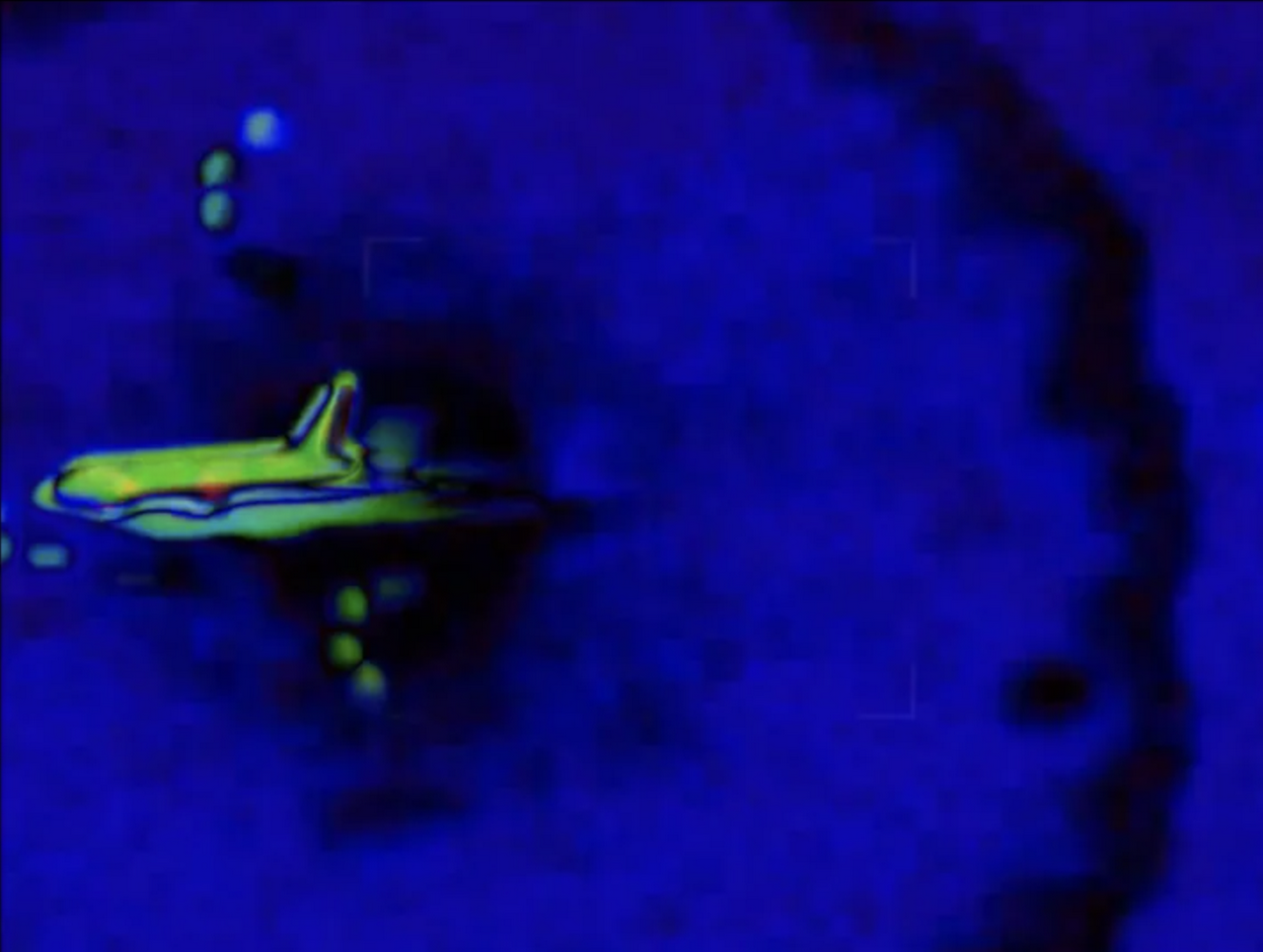 plane pulled from behind overlay