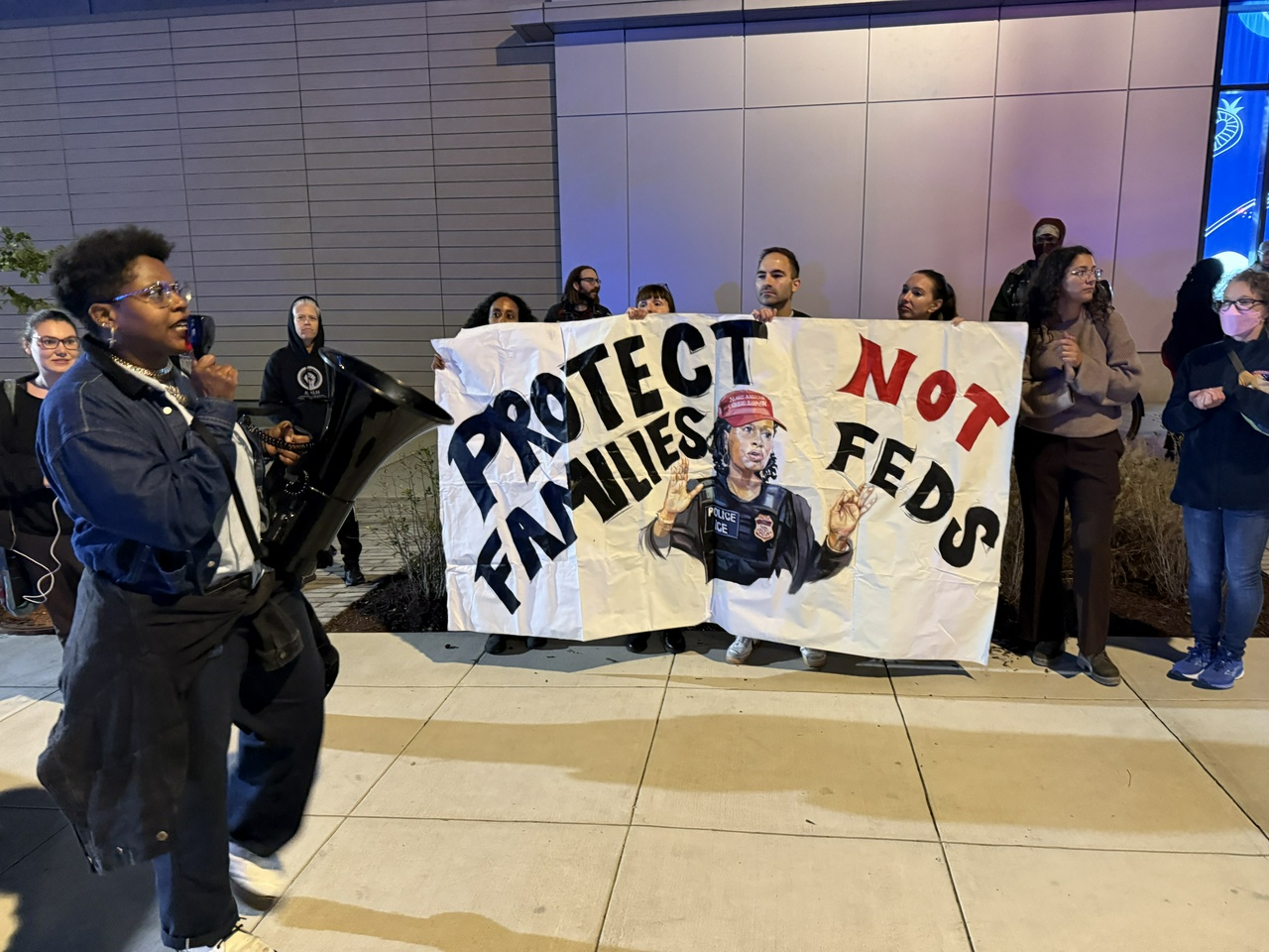 Protesters disrupt DC Mayor Muriel Bowser event demanding her office cease all cooperation with immigration enforcement, National Guard, and Trump | Fight Back! News Protesters disrupt DC Mayor Muriel Bowser event demanding her office cease all cooperation with immigration enforcement, National Guard, and Trump