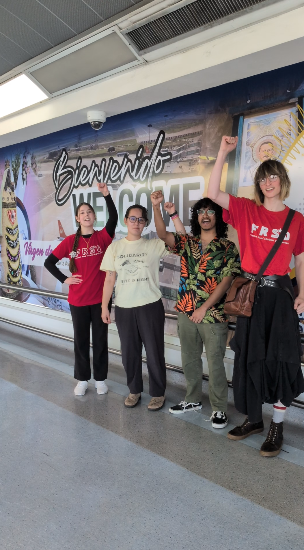 Some of the U.S. participants in the International Peoples' Assembly for Sovereignty and Peace arrive in Caracas. | Fight Back! News Some of the U.S. participants in the International Peoples' Assembly for Sovereignty and Peace arrive in Caracas.
