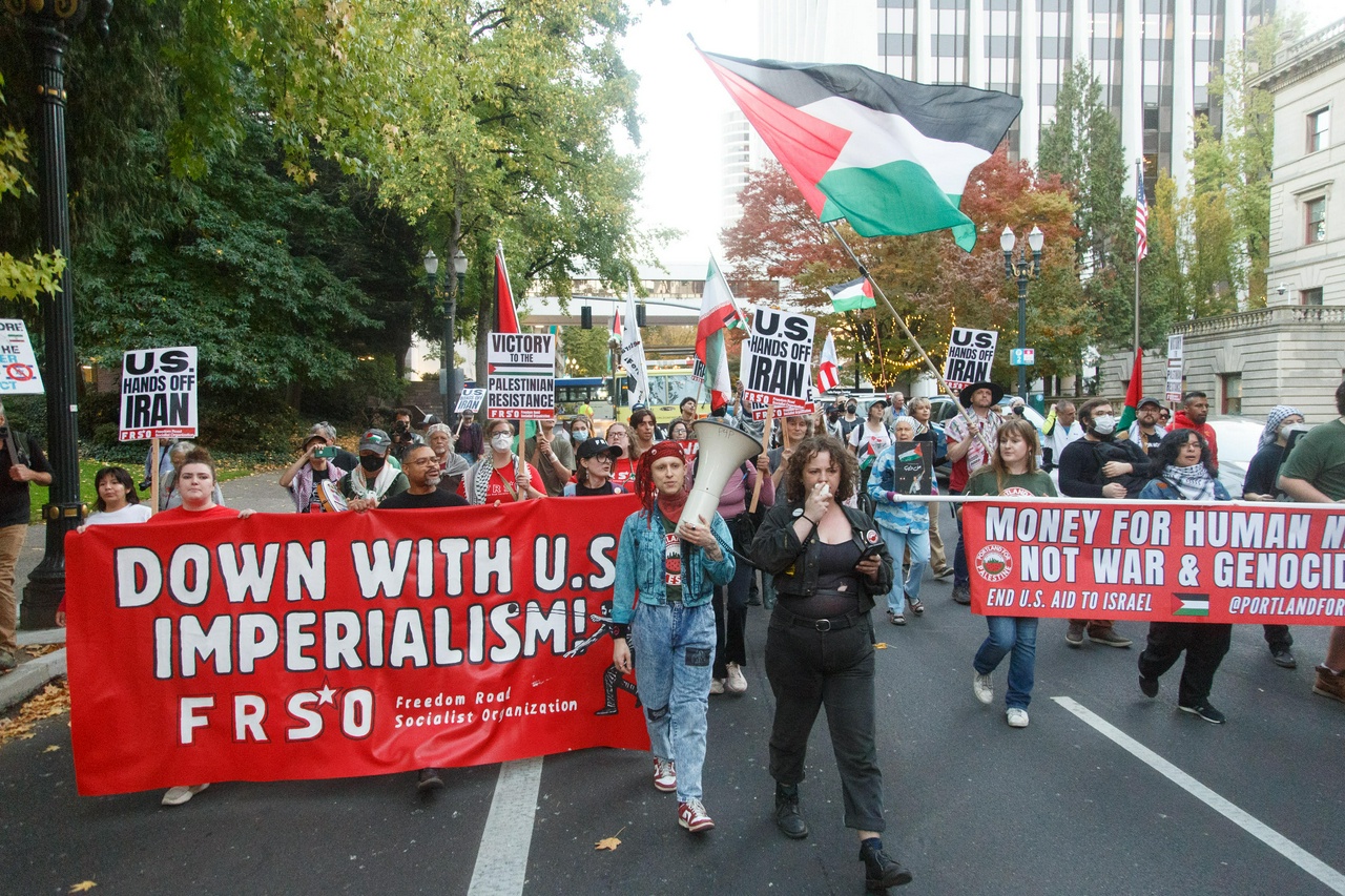 Portland October 7 march in solidarity with Palestine. | Fight Back! News