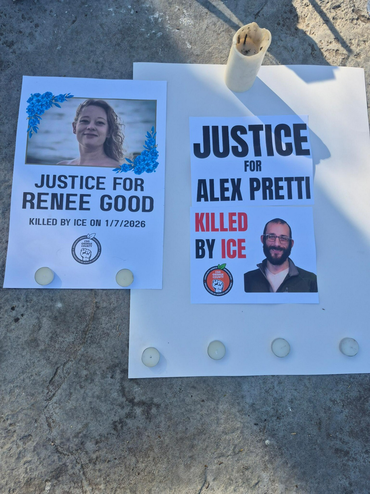 Santa Ana protest demands justice for those murdered by ICE.