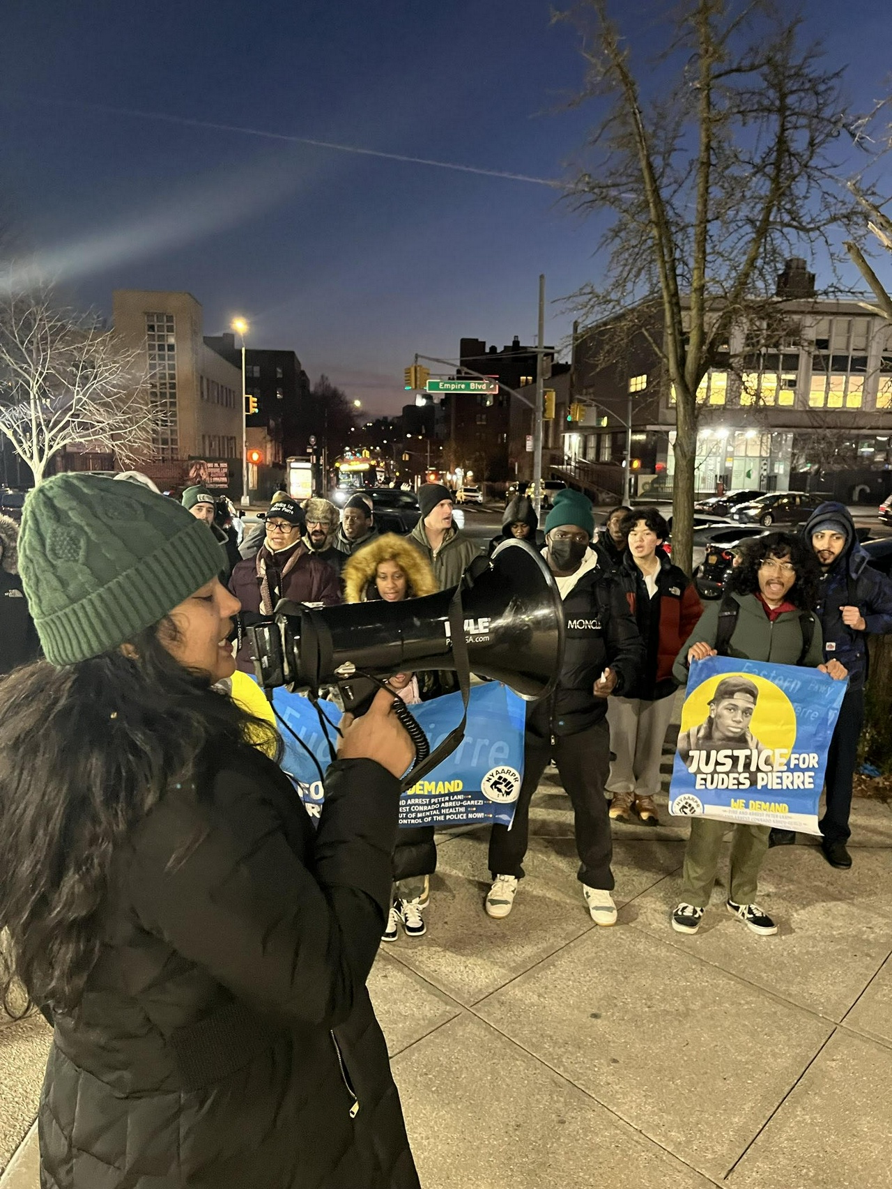 NYC rally demands justice for Eudes Pierre.