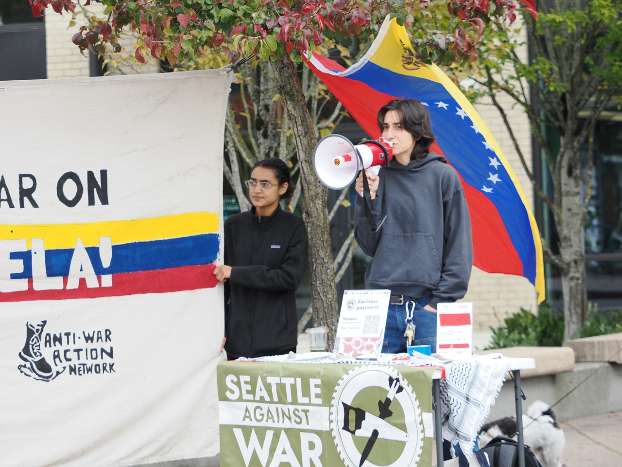 Seattle protest demands the release of President Maduro and First Lady Flores. | Fight Back! News Seattle protest demands the release of President Maduro and First Lady Flores.