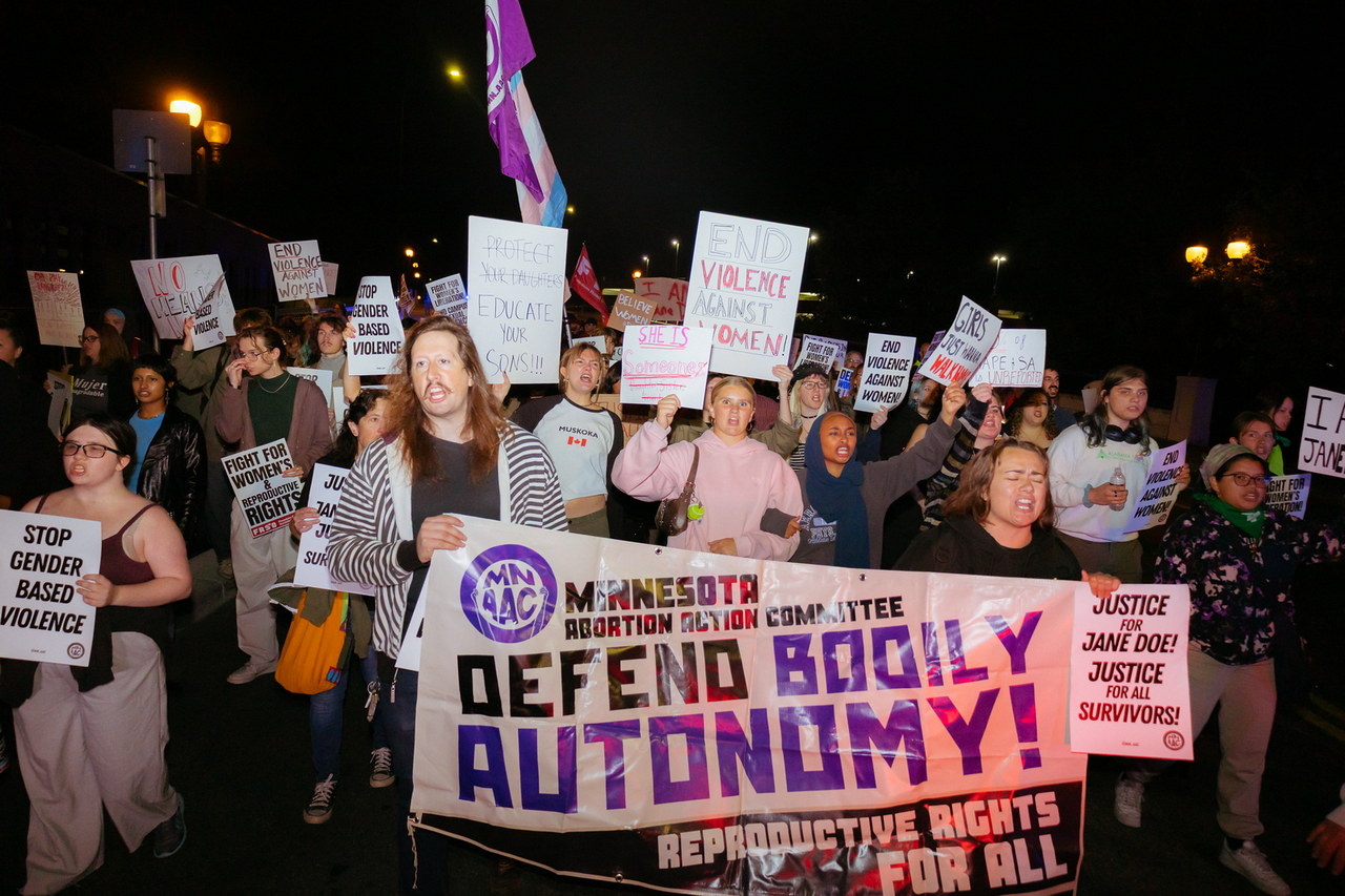 Hundreds took the streets of Minneapolis to stand up for an end to sexual violence. | Photo Credit: Ashley Taylor-Gougé