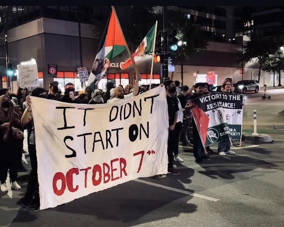 Students and youth take over streets for Gaza.