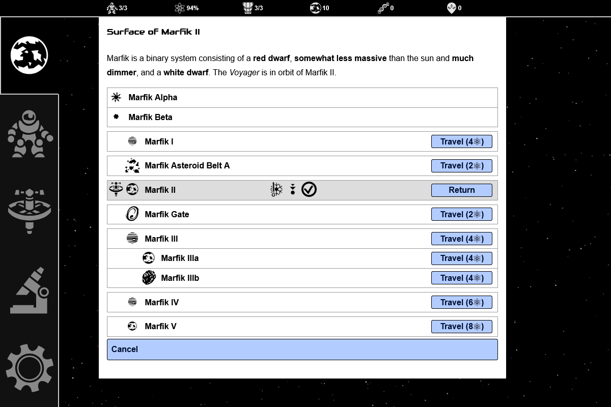 Screenshot of Beyond the Chiron Gate system view in light mode, with black text on a white background and light blue links.