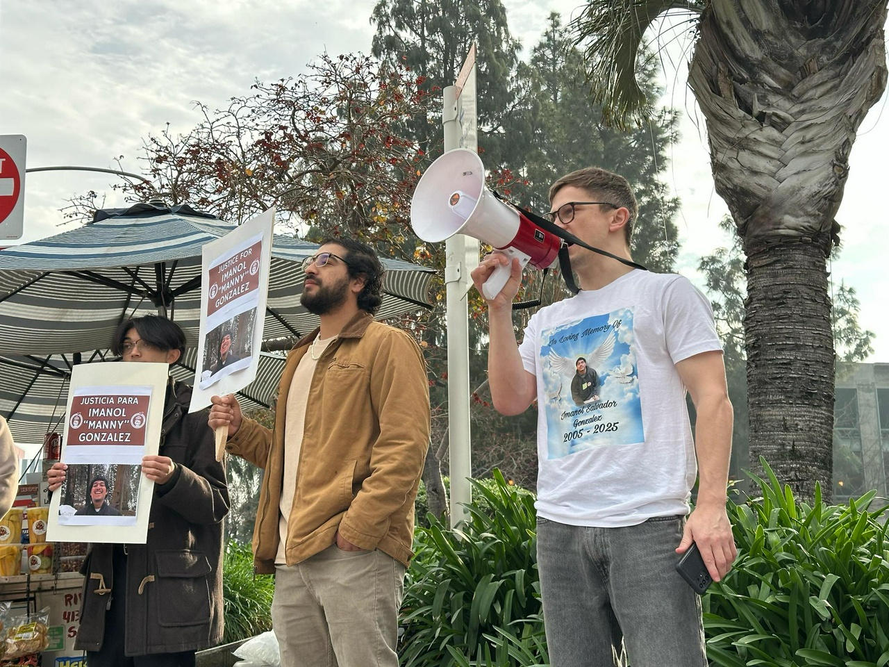 Santa Ana protest demands justice for Imanol Gonzalez.