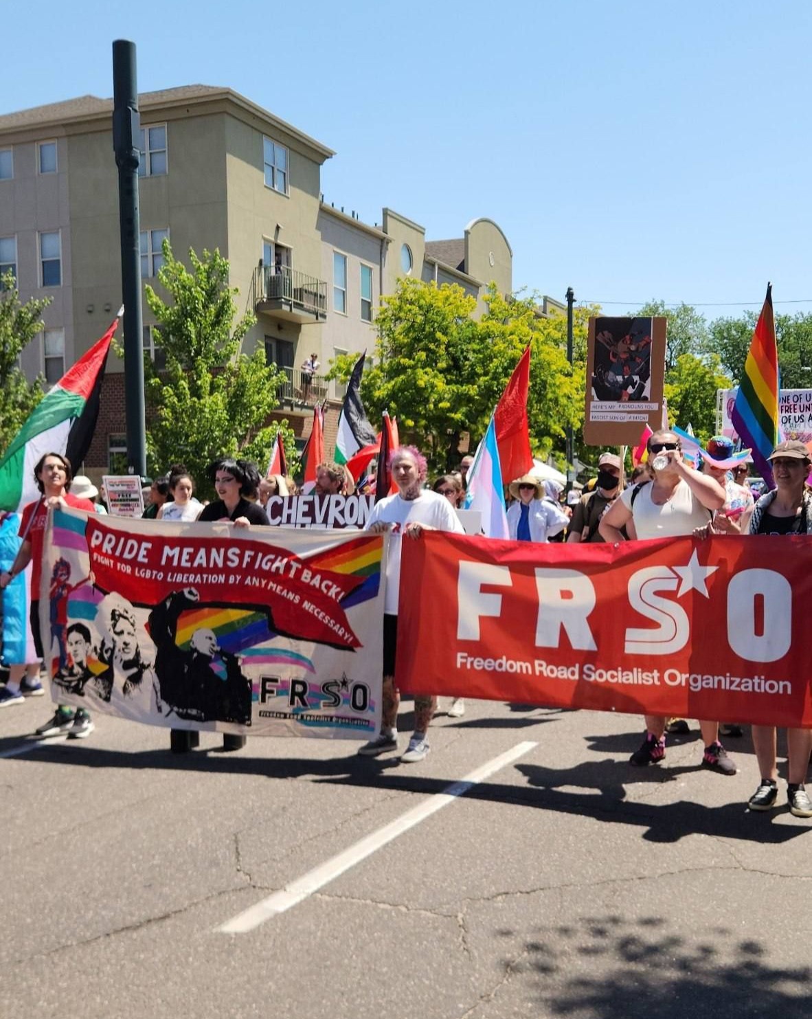 People’s organizations march in Denver PrideFest