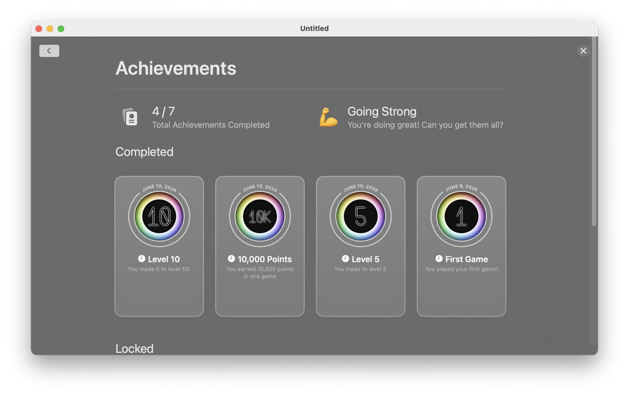 Achievements