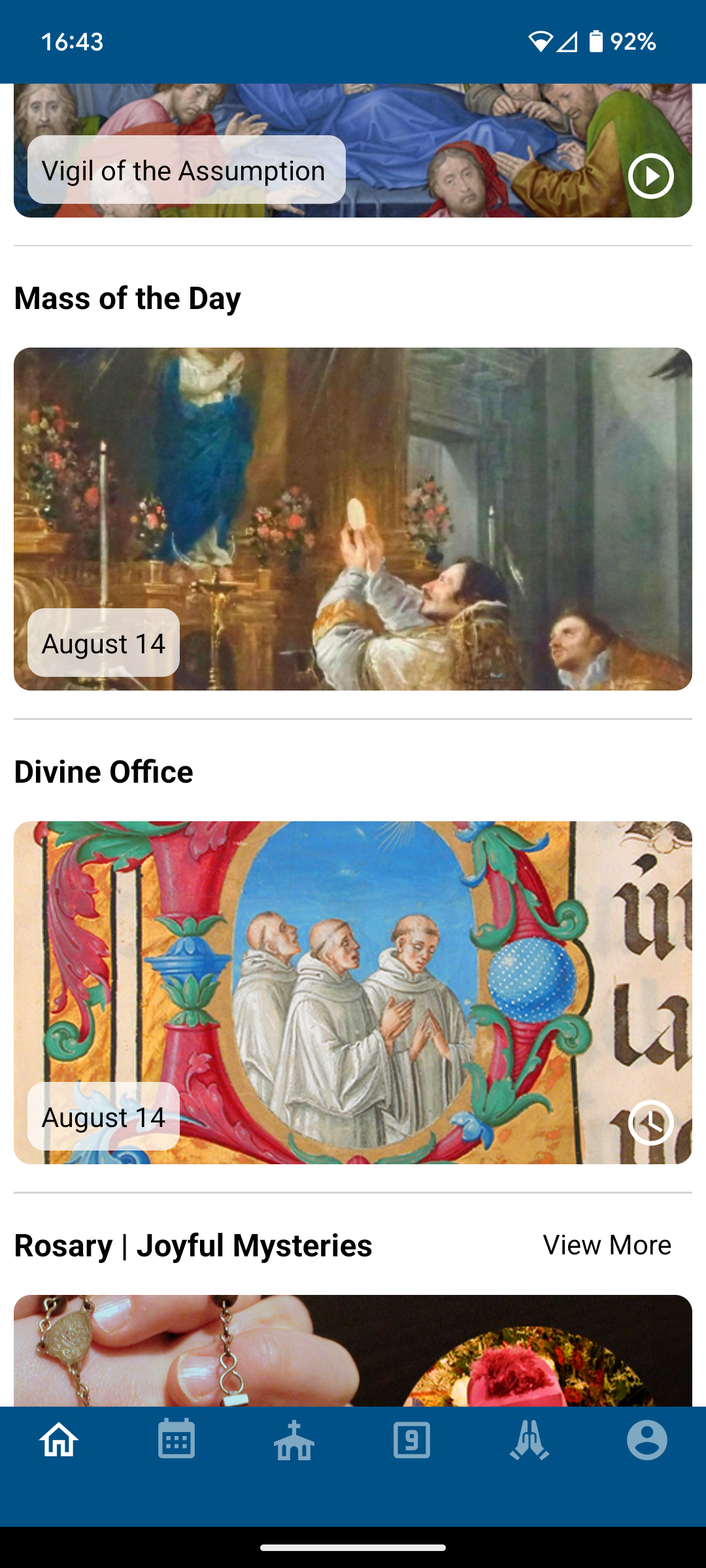 Divine Office on Sanctifica